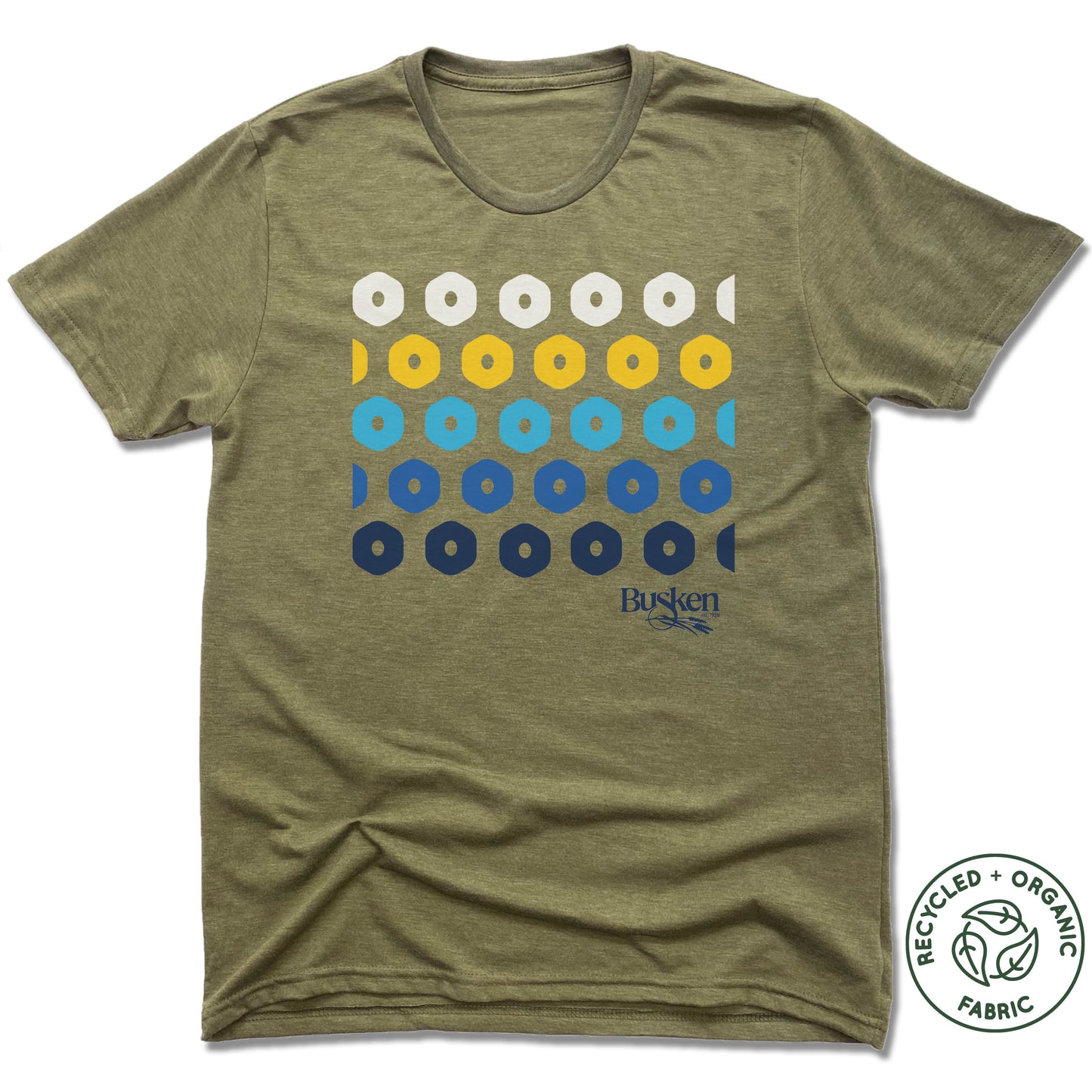 BUSKEN BAKERY | UNISEX OLIVE Recycled Tri-Blend