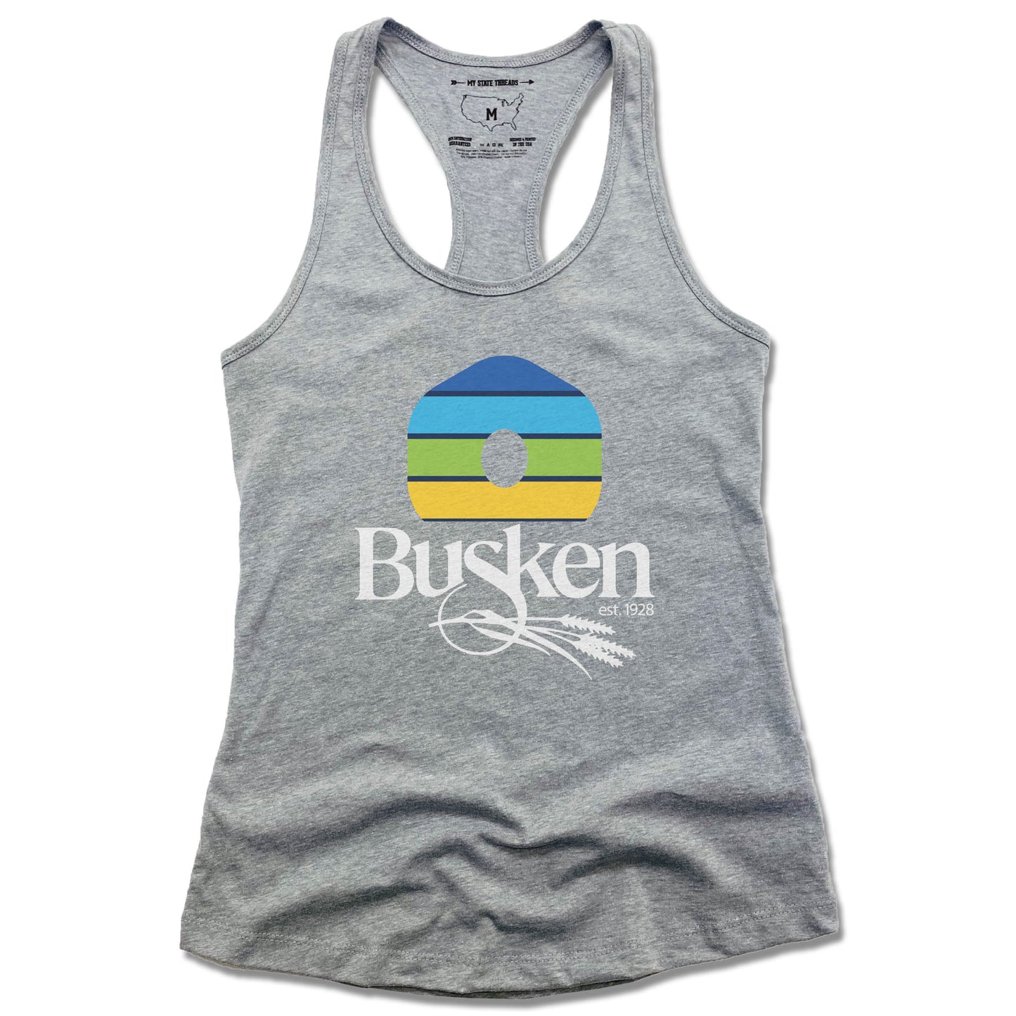 BUSKEN BAKERY | LADIES GRAY TANK | DOUGH RISE