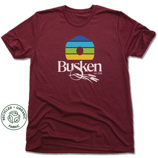 BUSKEN BAKERY | UNISEX VINO RED Recycled Tri-Blend | DOUGH RISE
