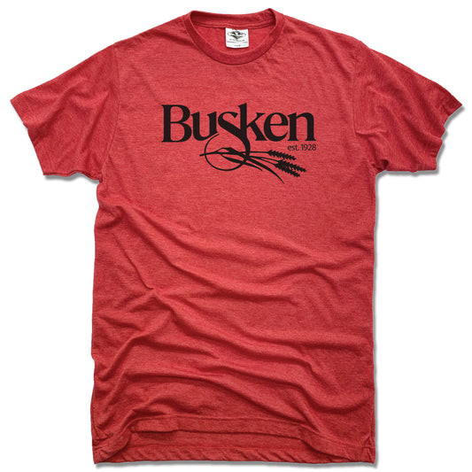 BUSKEN BAKERY | UNISEX RED TEE | LOGO