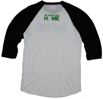 West Virginia 3/4 Sleeve | Green/White - My State Threads
