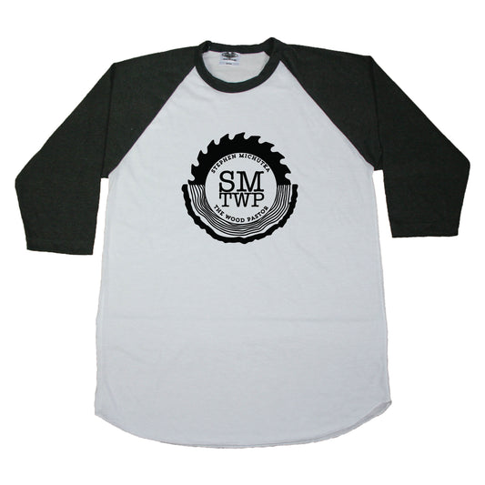 The Wood Pastor Soft Raglan - Unisex with Black Logo