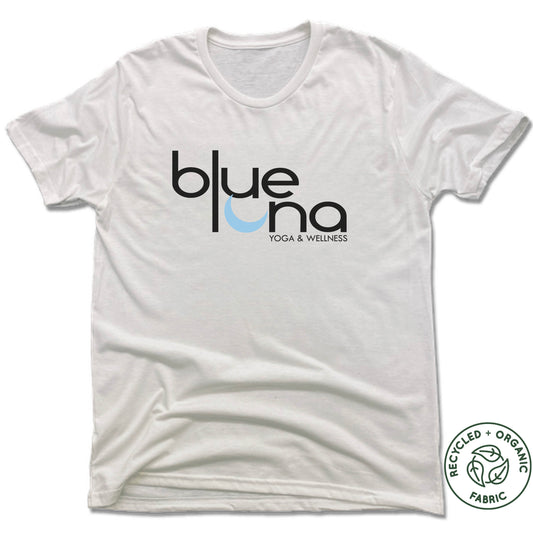 Blue Luna Yoga & Wellness | UNISEX WHITE Recycled Tri-Blend | LOGO