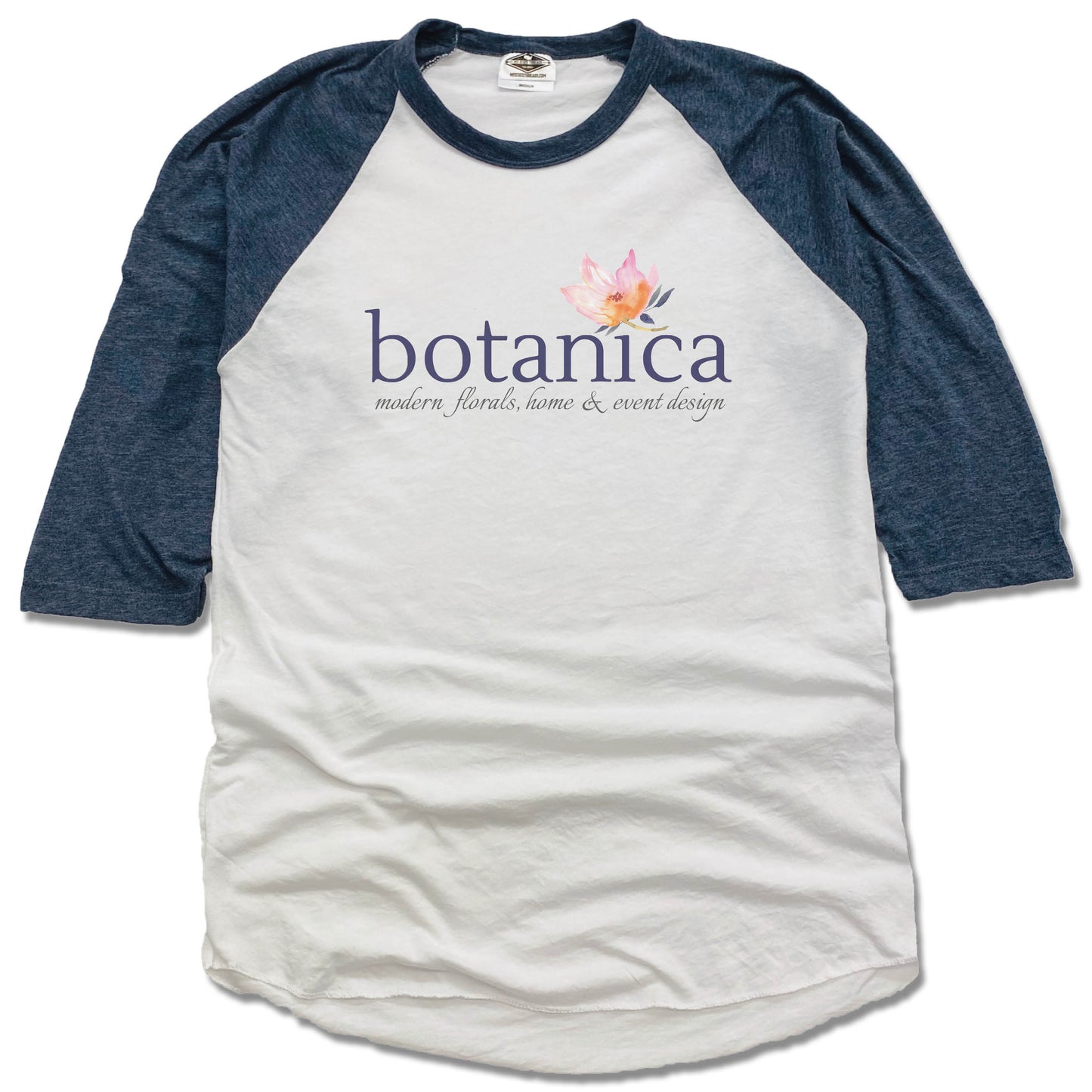 BOTANICA | NAVY 3/4 SLEEVE | LOGO