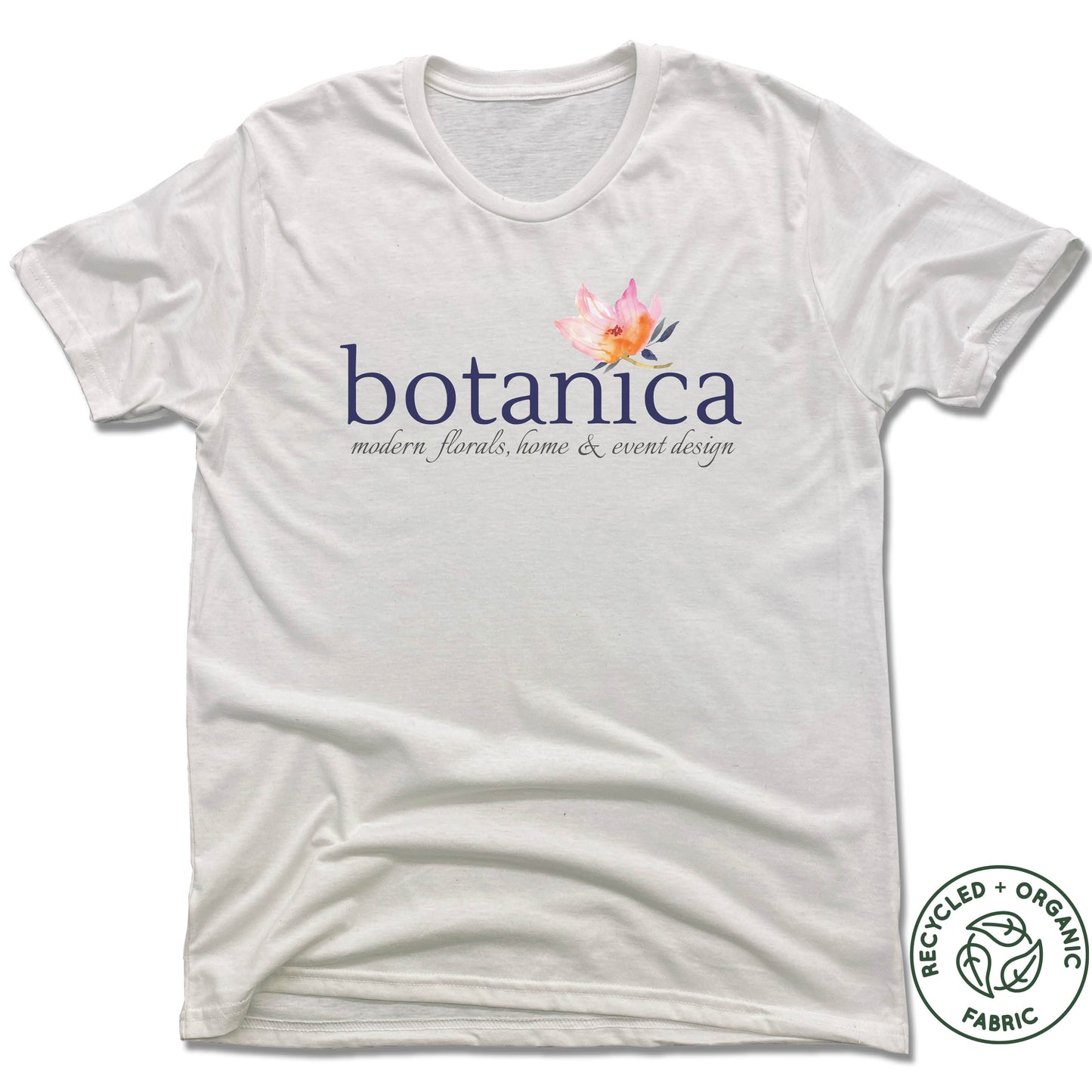 BOTANICA | UNISEX WHITE Recycled Tri-Blend | LOGO