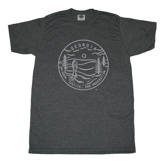 GEORGIA TEE | STATE SEAL | WISDOM, JUSTICE, AND MODERATION