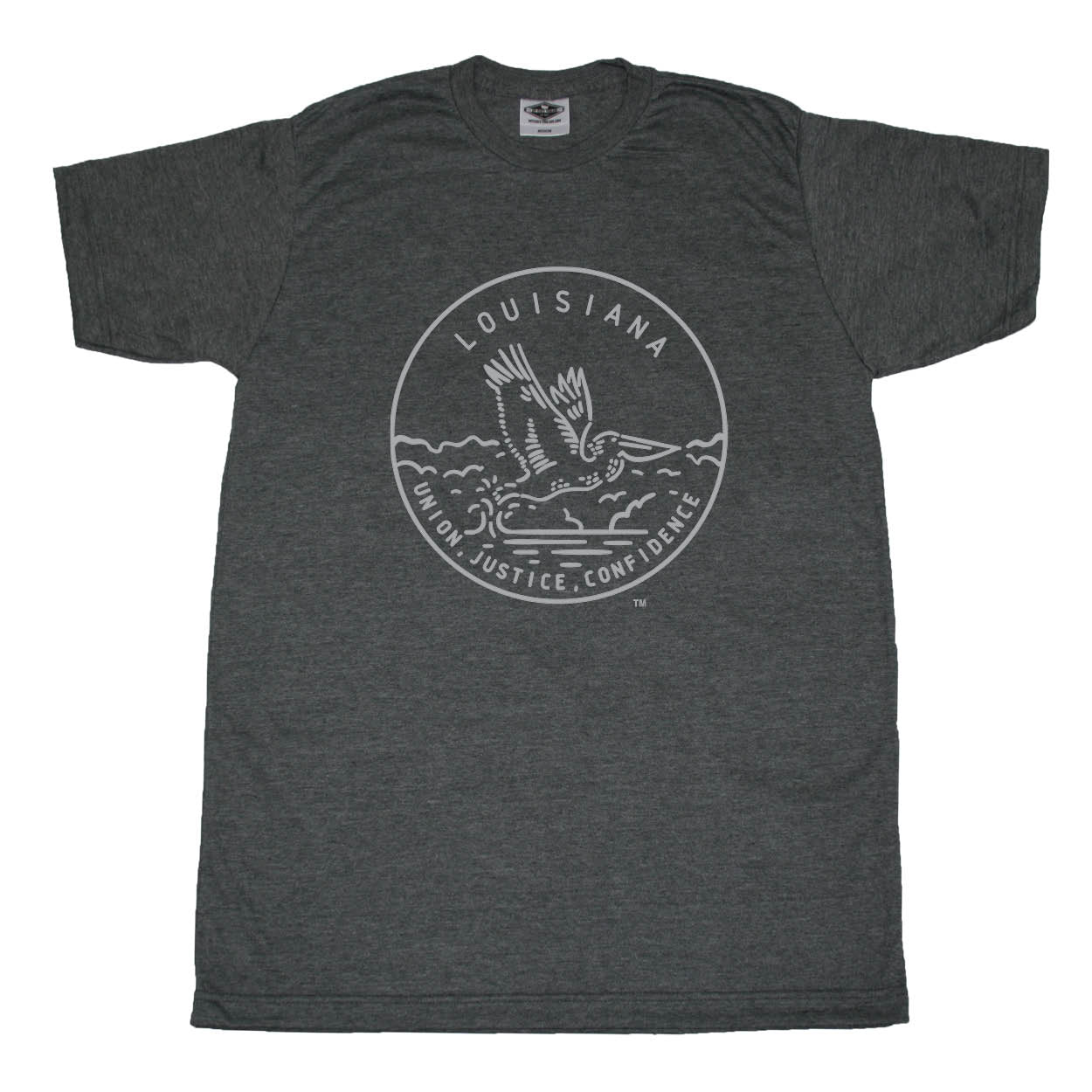 LOUISIANA TEE | STATE SEAL | UNION, JUSTICE, CONFIDENCE – My State Threads