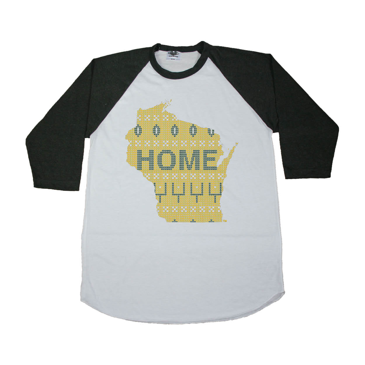 WISCONSIN 3/4 SLEEVE | HOME | SWEATER GREEN/GOLD