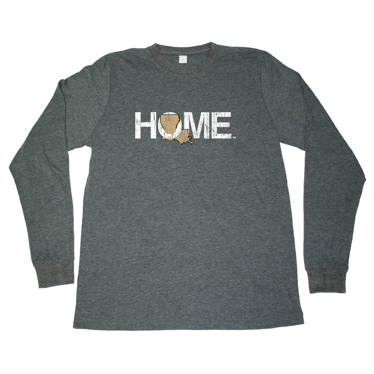 LOUISIANA LONG SLEEVE TEE | HOME | GOLD - My State Threads