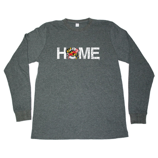 MARYLAND LONG SLEEVE TEE | HOME | CRAB - My State Threads