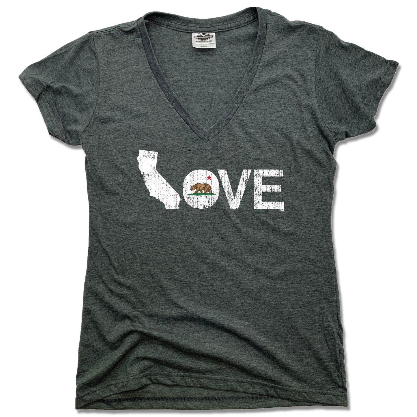 CALIFORNIA LADIES V-NECK - LOVE | FLAG