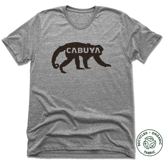 CABUYA LODGE | UNISEX GRAY Recycled Tri-Blend | BLACK LOGO