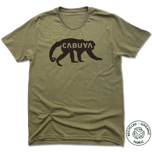 CABUYA LODGE | UNISEX OLIVE Recycled Tri-Blend | BLACK LOGO