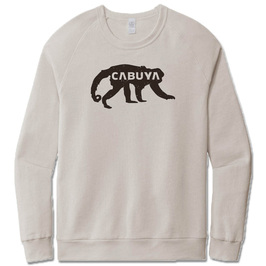 CABUYA LODGE | LIGHT GRAY FRENCH TERRY SWEATSHIRT | BLACK LOGO