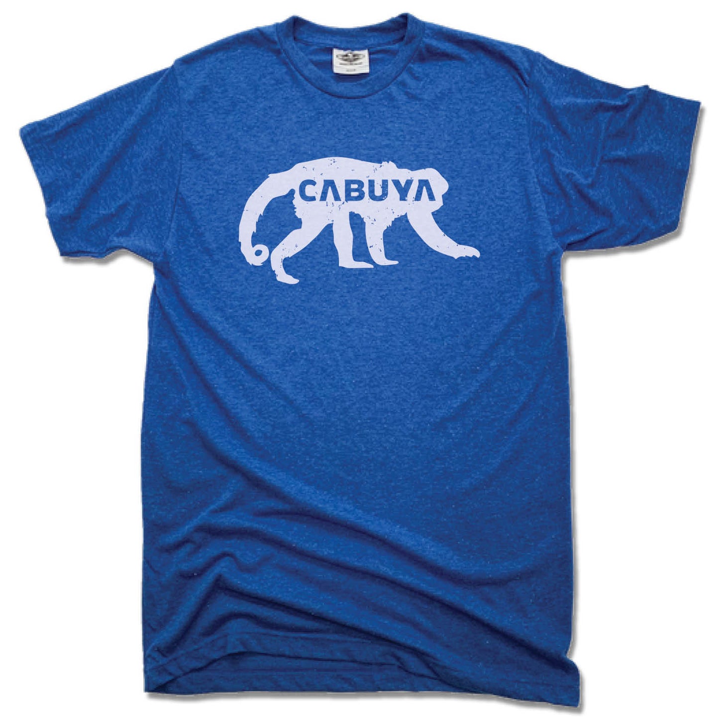 CABUYA LODGE | UNISEX BLUE TEE | WHITE LOGO