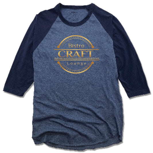 CRAFT BISTRO | DENIM/NAVY 3/4 SLEEVE | GOLD LOGO