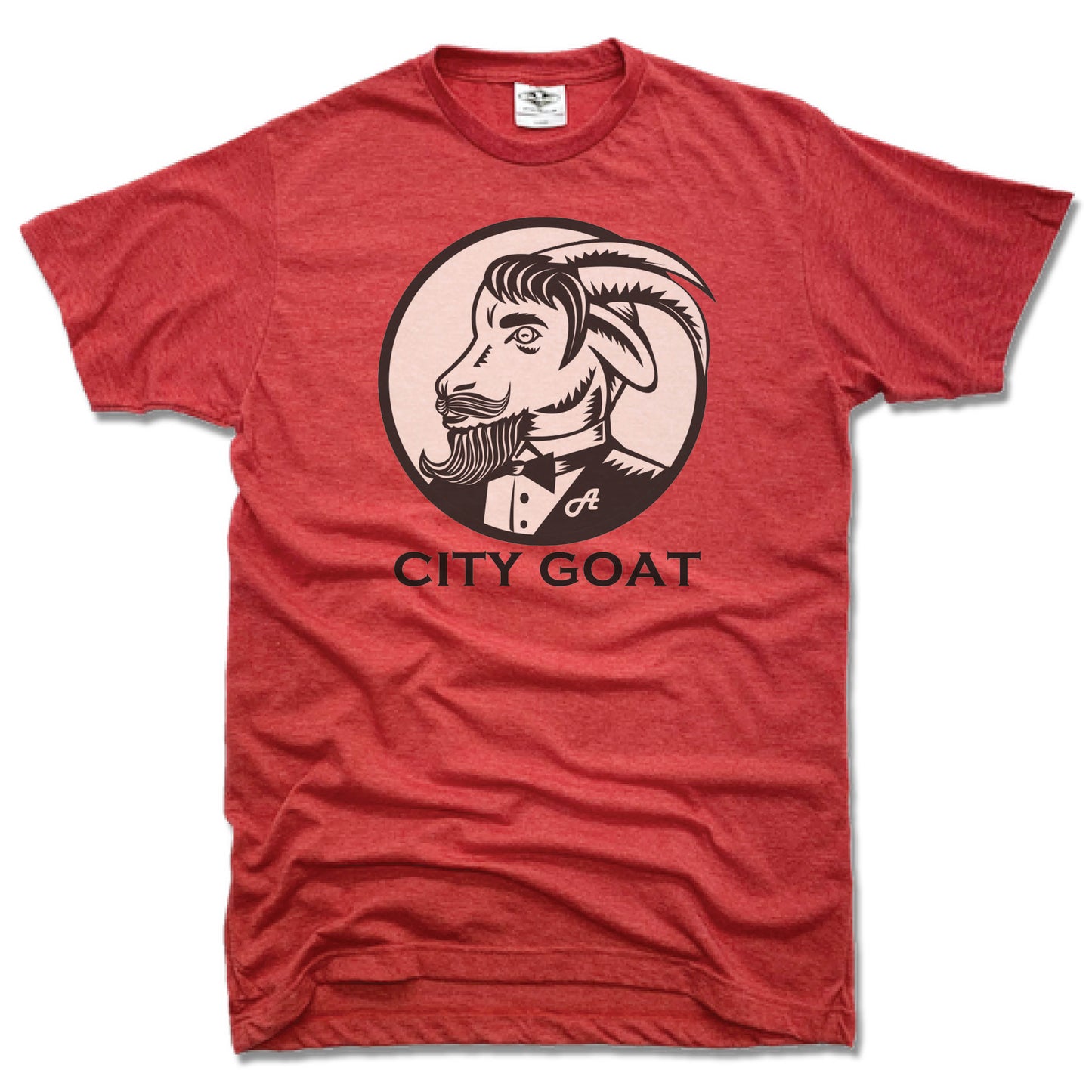 CITY GOAT | UNISEX RED TEE | LOGO