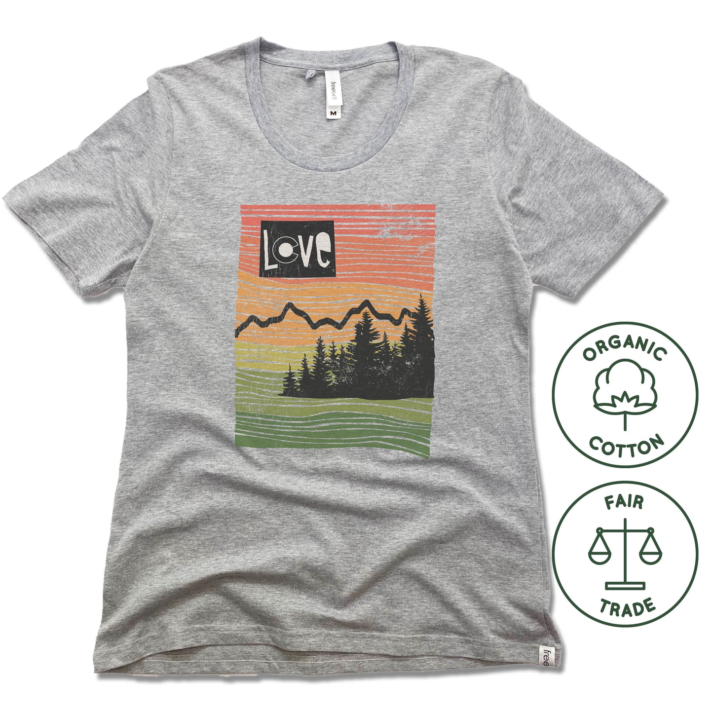 COLORADO | FREESET LADIES TEE | LOVE LINE ART