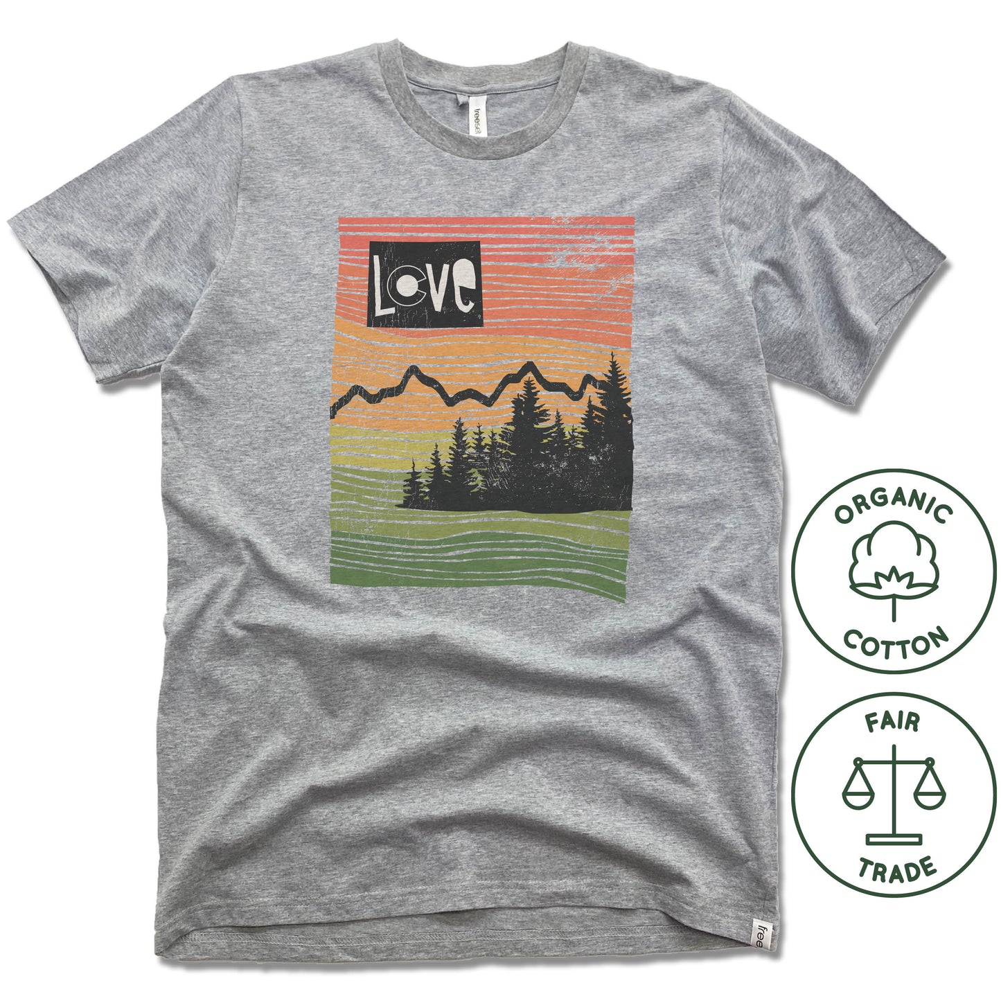 COLORADO | FREESET UNISEX TEE | LOVE LINE ART