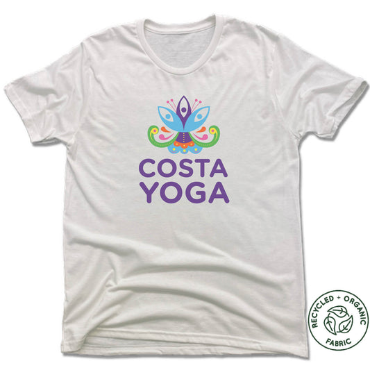 CABUYA LODGE | UNISEX WHITE Recycled Tri-Blend | COLOR LOGO