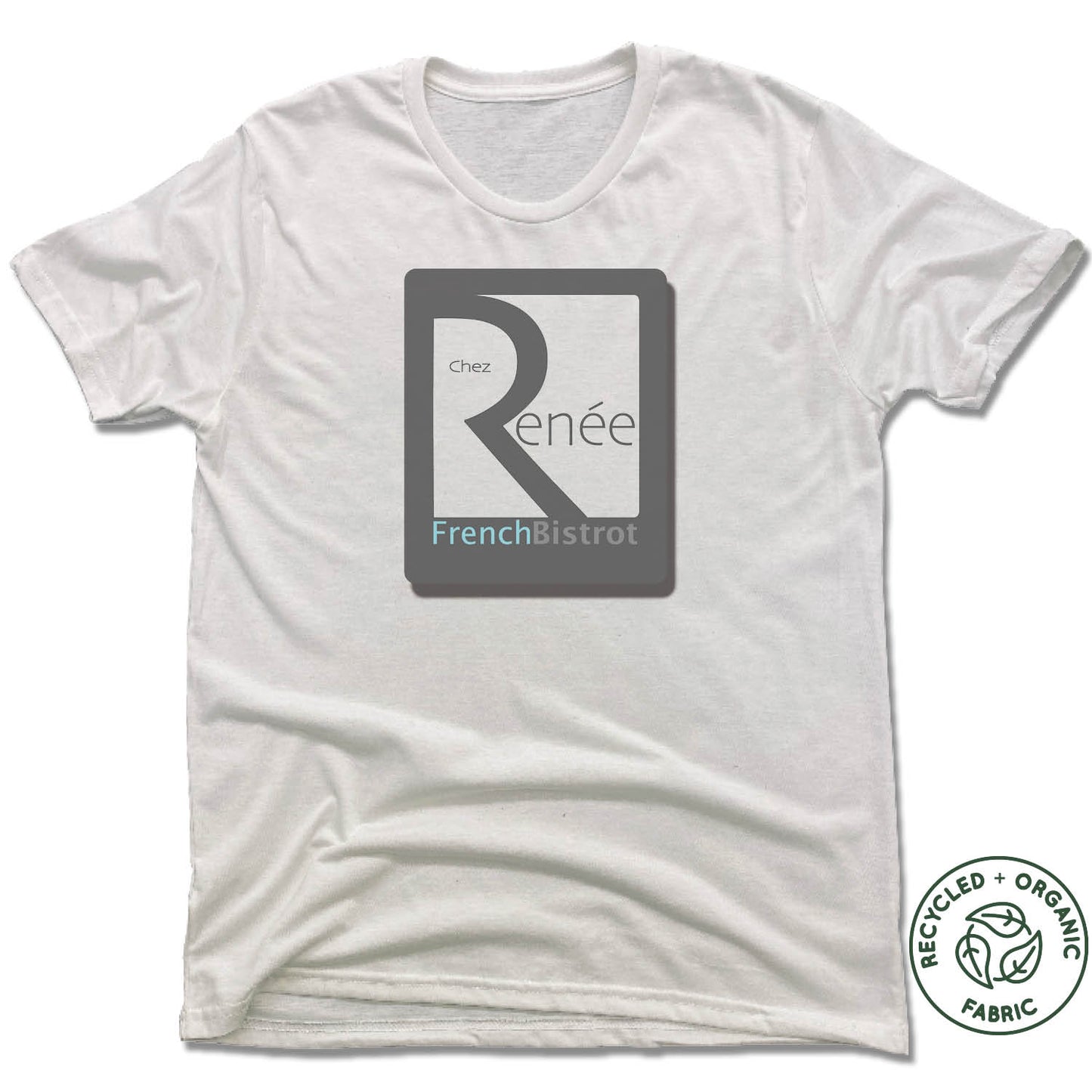 CHEZ RENEE FRENCH BISTROT | UNISEX White Recycled Tri-Blend | LOGO