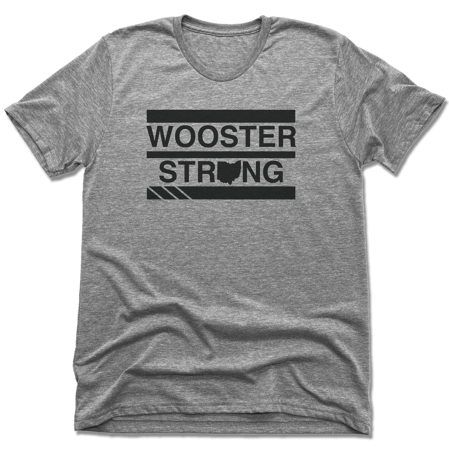 JK GIFT SHOP | UNISEX GRAY Recycled Tri-Blend | WOOSTER STRONG