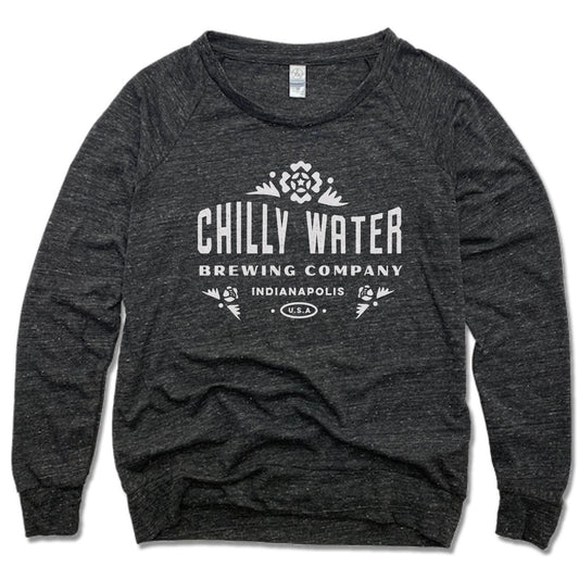 CHILLY WATER BREWING | LADIES SLOUCHY | CWB WHITE LOGO
