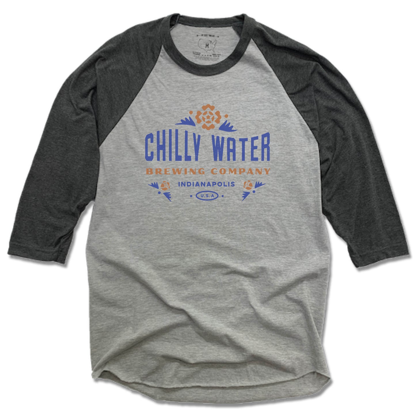 CHILLY WATER BREWING | GRAY 3/4 SLEEVE | CWB COLOR LOGO