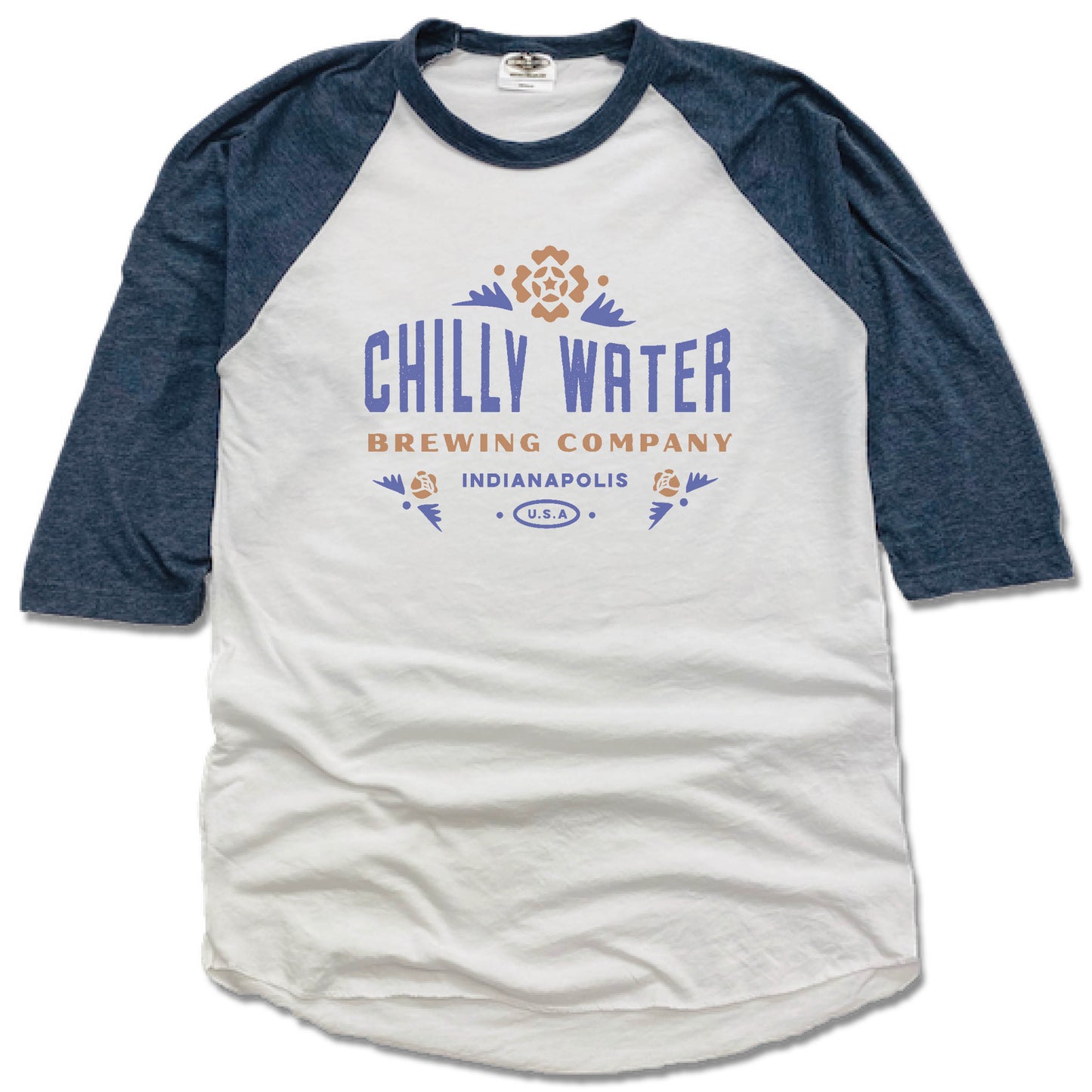 CHILLY WATER BREWING | NAVY 3/4 SLEEVE | CWB COLOR LOGO