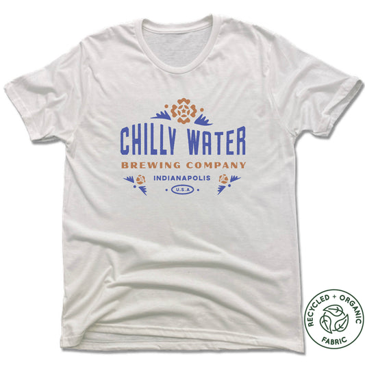 CHILLY WATER BREWING | UNISEX WHITE Recycled Tri-Blend | CWB COLOR LOGO