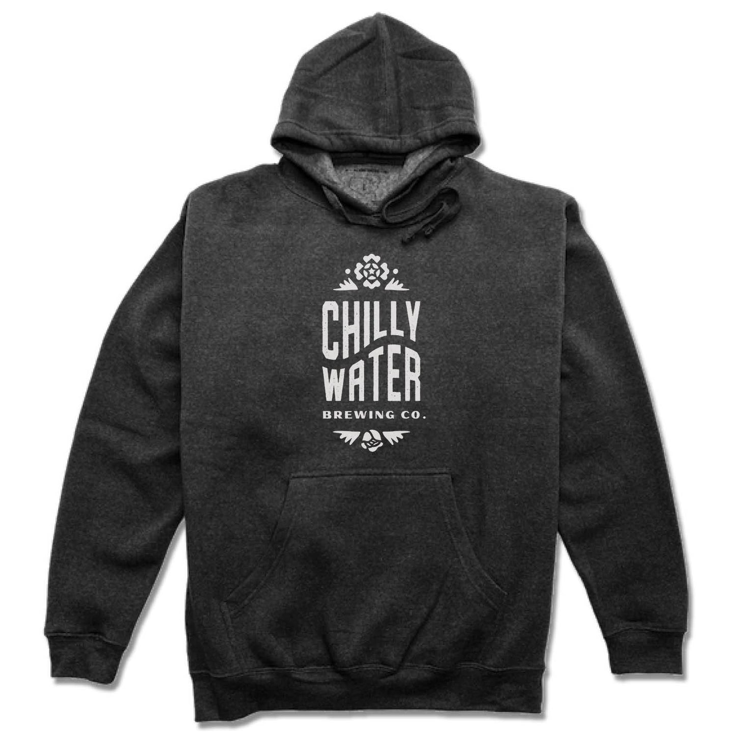 CHILLY WATER BREWING | HOODIE | CWB VERTICALSPOT WHITE LOGO