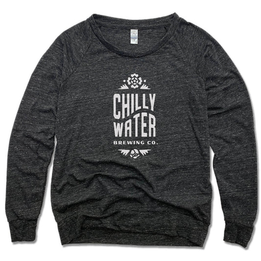 CHILLY WATER BREWING | LADIES SLOUCHY | CWB VERTICALSPOT WHITE LOGO