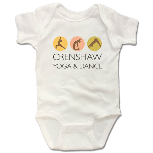 CRENSHAW YOGA & DANCE | WHITE ONESIE | LOGO