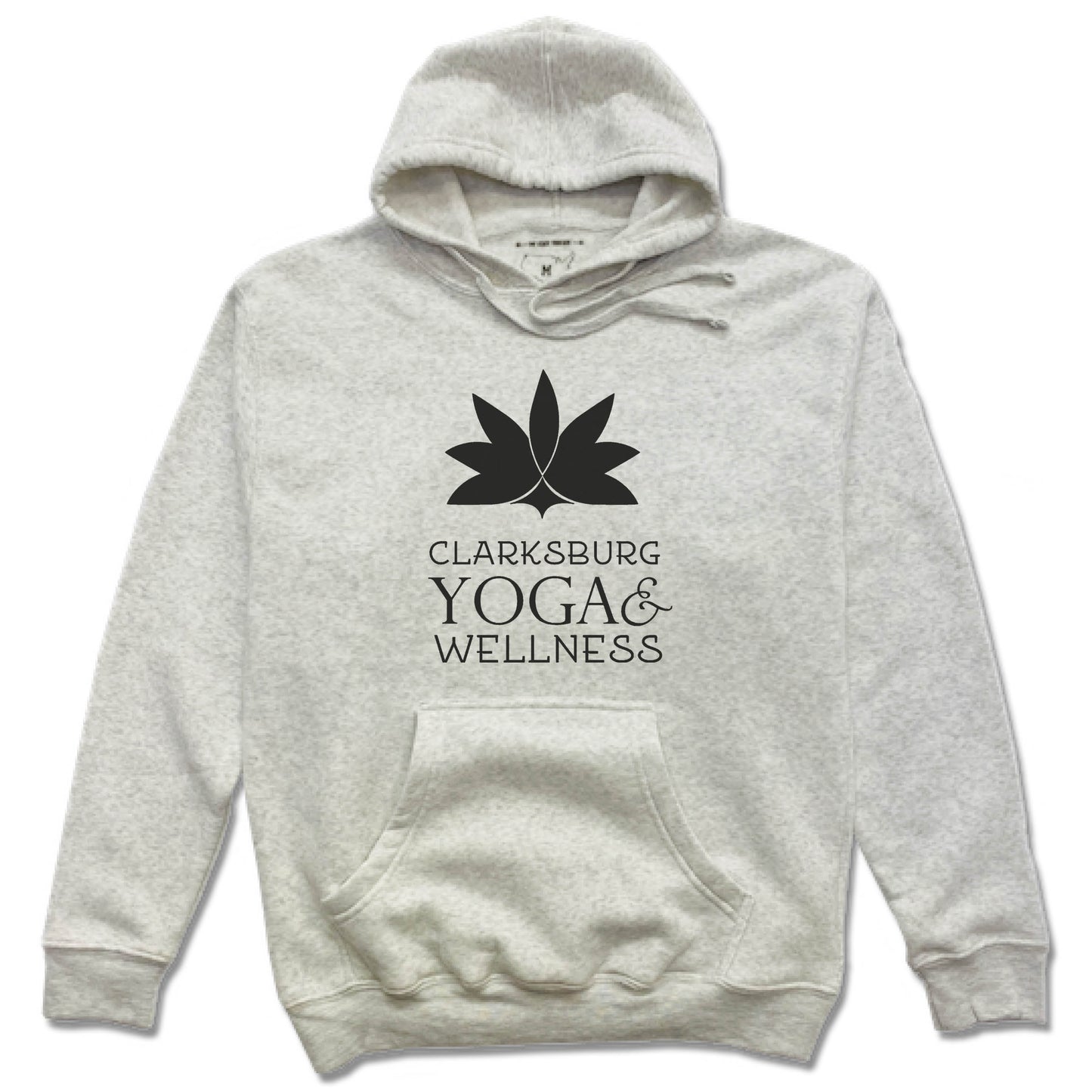 CLARKSBURG YOGA AND WELLNESS | HOODIE | BLACK LOGO