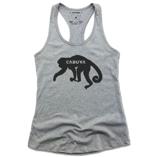 CABUYA LODGE | LADIES GRAY TANK | BLACK MONKEY
