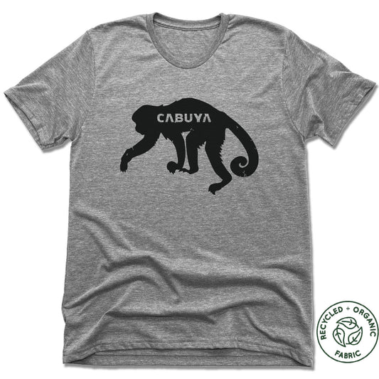 CABUYA LODGE | UNISEX GRAY Recycled Tri-Blend | BLACK MONKEY