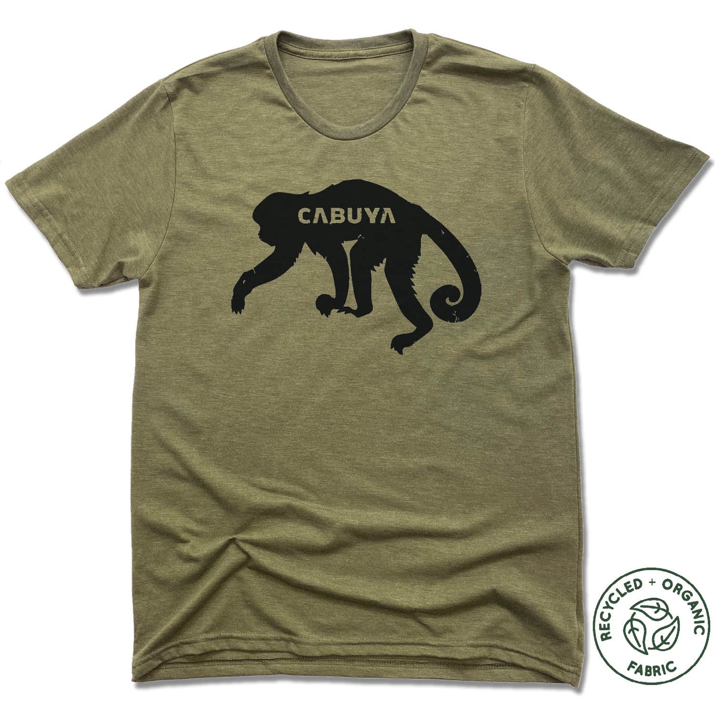 CABUYA LODGE | UNISEX OLIVE Recycled Tri-Blend | BLACK MONKEY