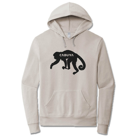 CABUYA LODGE | LIGHT GRAY FRENCH TERRY HOODIE | BLACK MONKEY