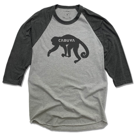 CABUYA LODGE | GRAY 3/4 SLEEVE | BLACK MONKEY