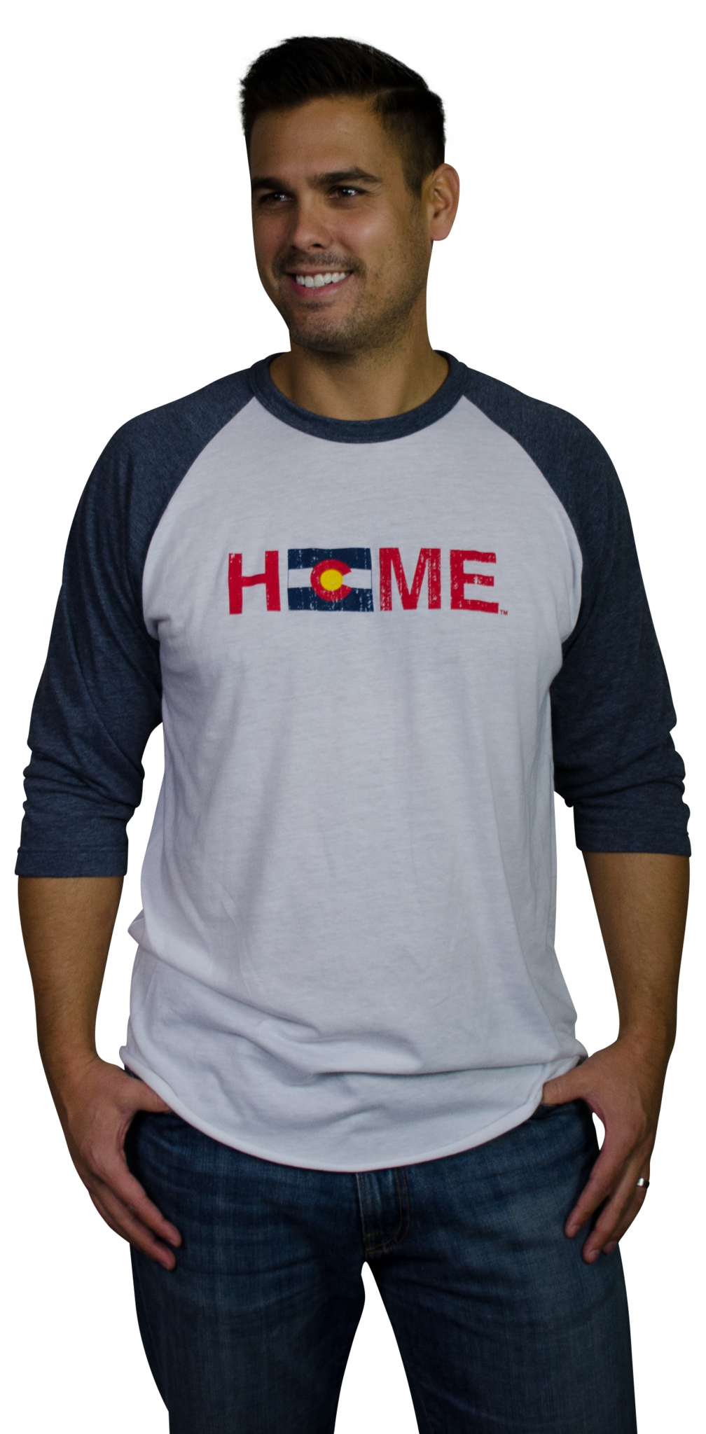 Colorado 3/4 Sleeve | Flag | Red/Blue/Gold
