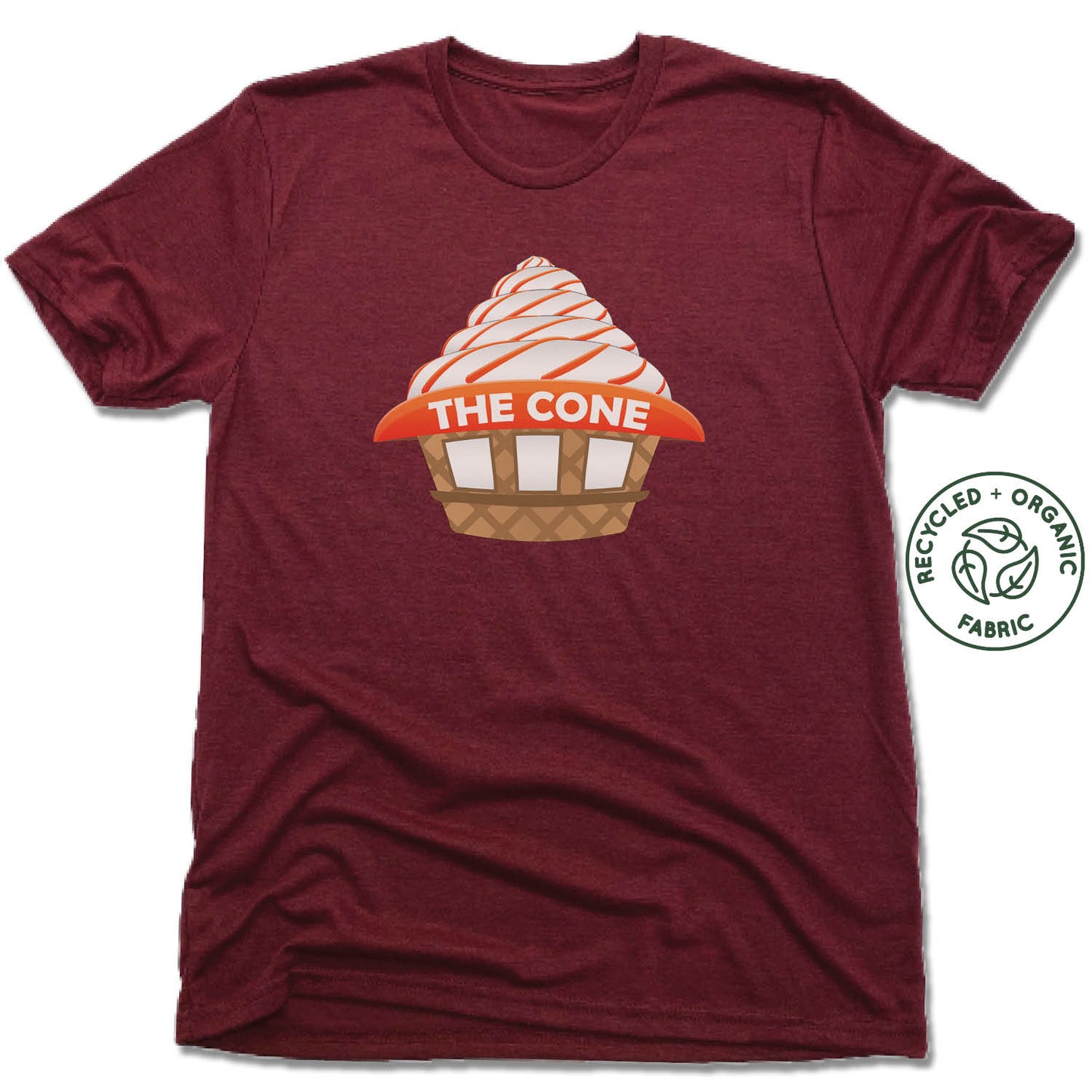 THE CONE | UNISEX VINO RED Recycled Tri-Blend | CONE SHOP