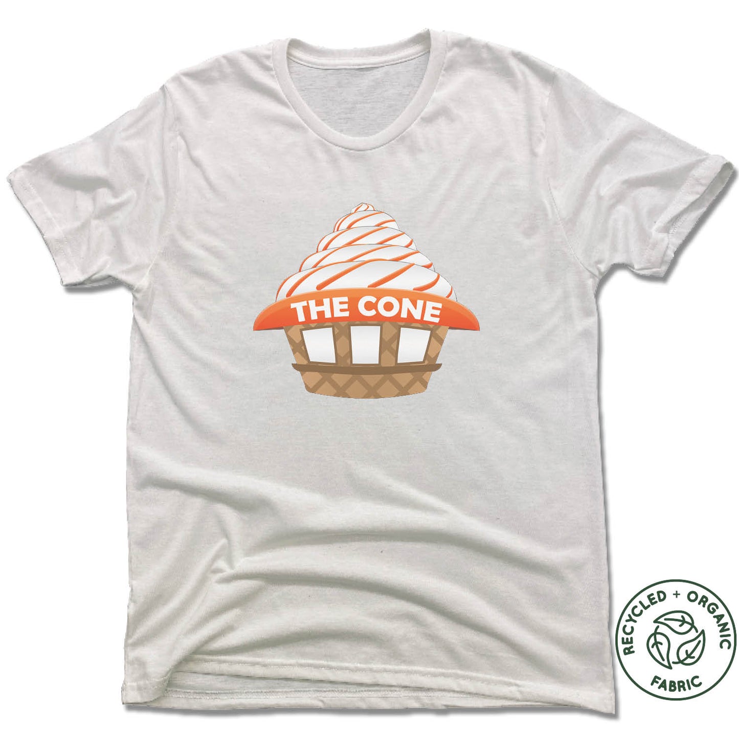 THE CONE | UNISEX WHITE Recycled Tri-Blend | CONE SHOP