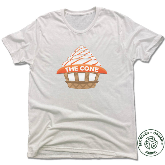 THE CONE | UNISEX WHITE Recycled Tri-Blend | CONE SHOP