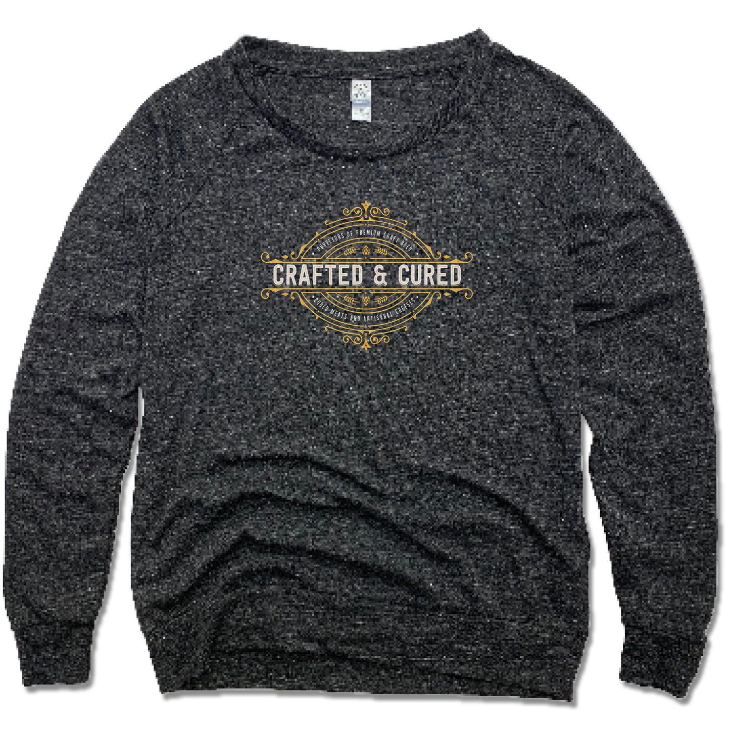 CRAFTED & CURED | LADIES SLOUCHY | CREST LOGO