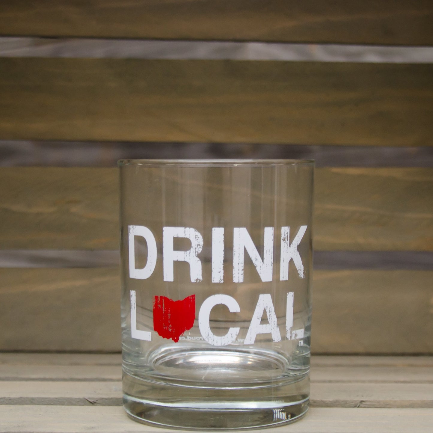 OHIO ROCKS GLASS | DRINK LOCAL | RED