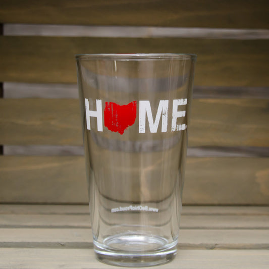 OHIO PINT GLASS | HOME | RED