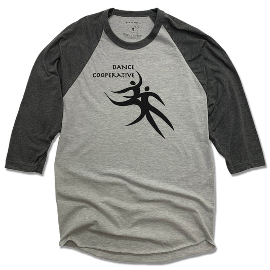 DANCE COOPERATIVE | GRAY 3/4 SLEEVE | BLACK LOGO