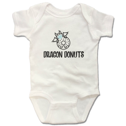 DRAGON DONUTS | WHITE ONESIE | DRAGON MASK