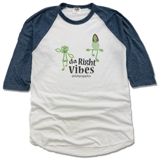 DUB YOGA PLUS | NAVY 3/4 SLEEVE | VIBES LOGO