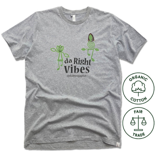 DUB YOGA PLUS | FAIRTRADE FREESET UNISEX TEE | VIBES LOGO